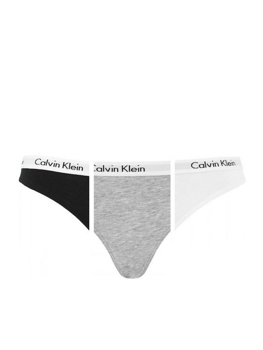 Βαμβακερά Women's Slip 3Pack Black/White/Grey