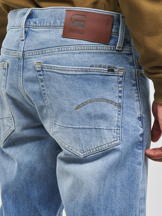 3301 Men's Jeans Pants with Regular Tapered Fit Blue