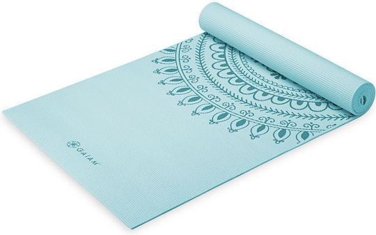 Gaiam Marrakesh Στρώμα Γυμναστικής Yoga Τιρκουάζ (173x61x0.6cm)
