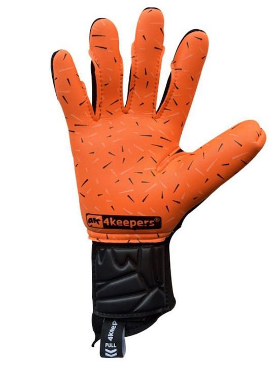4Keepers Equip Flame NC Adults Goalkeeper Gloves Orange