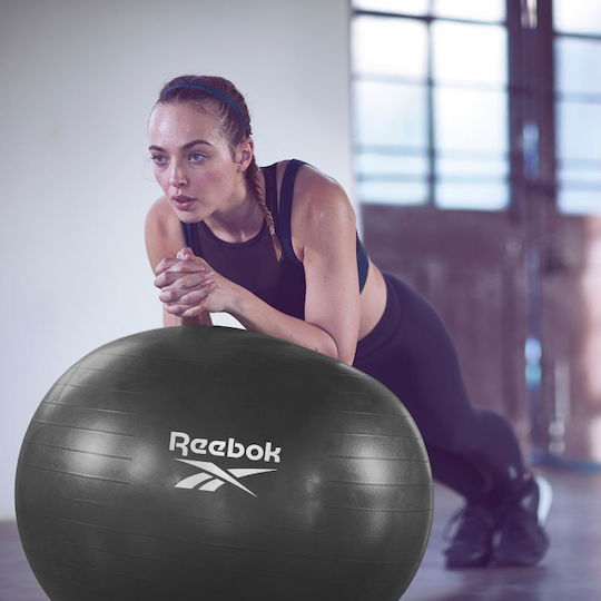 Reebok Μπάλα Pilates 75cm , 1.3kg σε Μαύρο Χρώμα