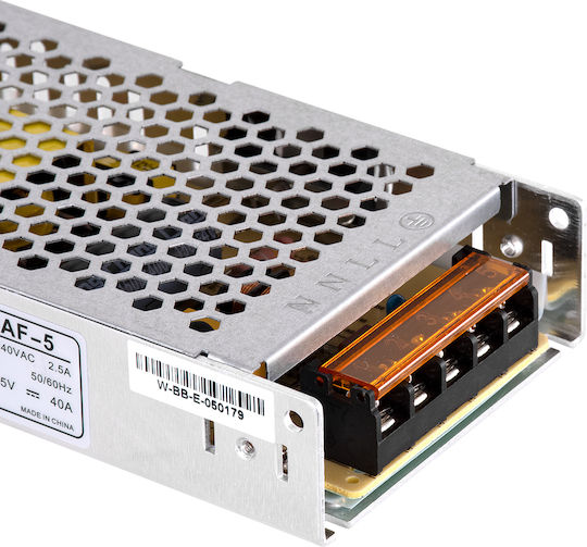 GloboStar LED Захранване IP20 Мощност 200W с Изходно Напрежение 5V