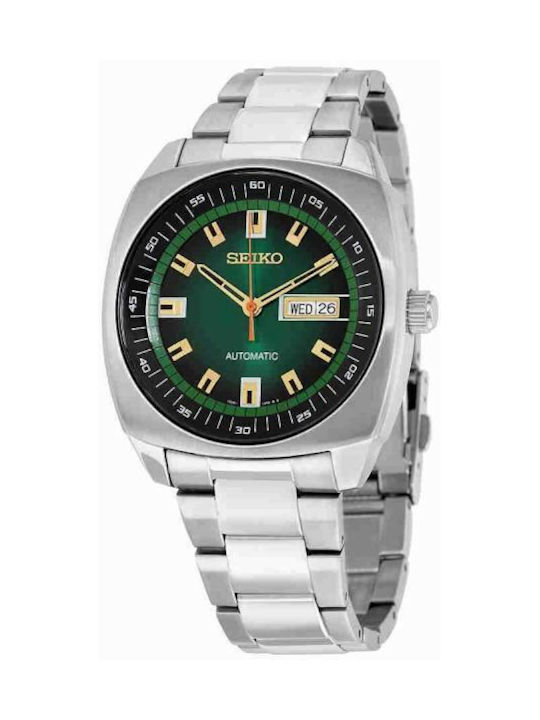 Seiko Recraft Uhr Automatisch mit Gray Metallarmband