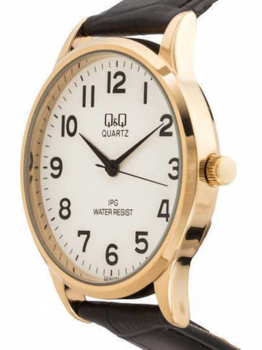 Q&Q Watch Battery with Leather Strap Q&Q Watch Battery with Leather Strap