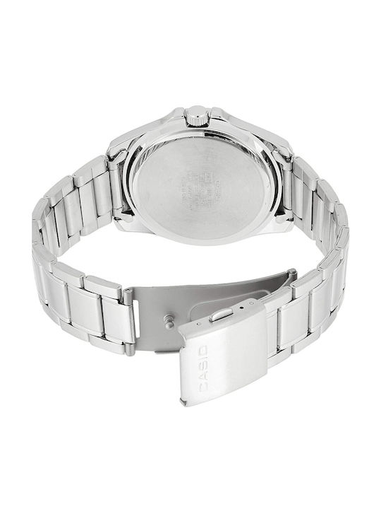 Casio Men's Watch 38.5mm Battery with Silver Metal Bracelet