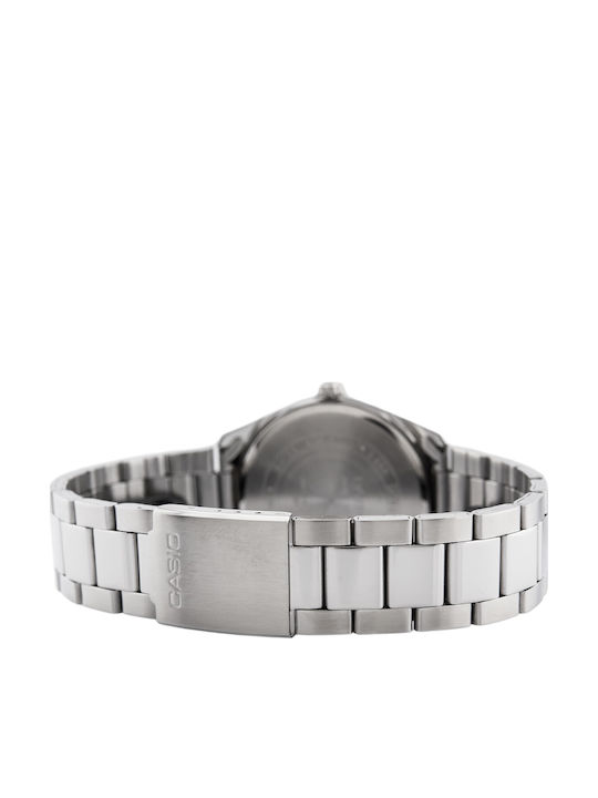 Casio Men's Watch 38.5mm Battery with Silver Metal Bracelet