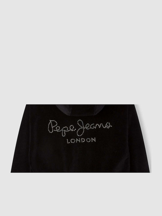 Kids Sweatshirt Cardigan Black Evora