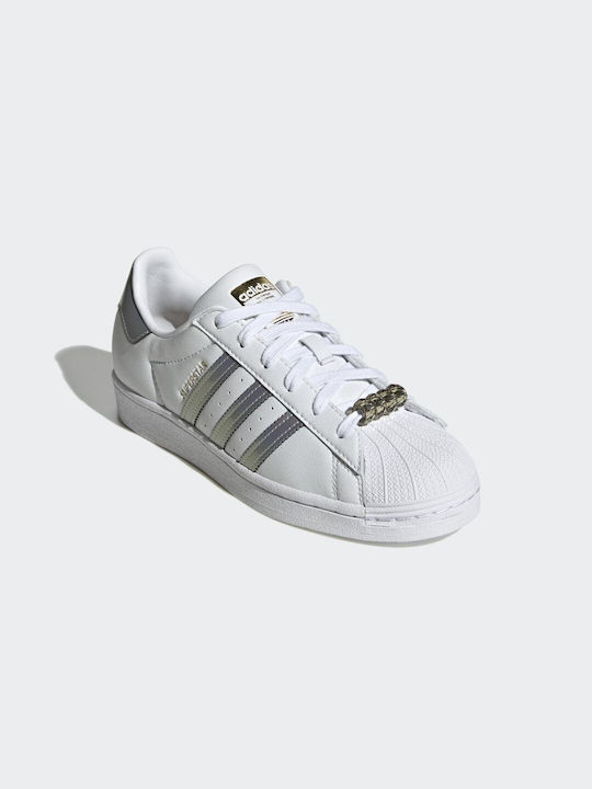 Adidas Superstar Damen Sneakers Cloud White / Gold Metallic