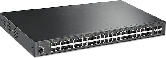 TP-LINK TL-SG3452XP v1 Managed L2 PoE+ Switch with 48 Gigabit (1Gbps) Ethernet Ports and 4 SFP Ports