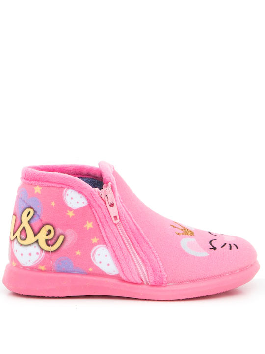 Adam's Shoes Anatomic Kids Slippers Boots Pink