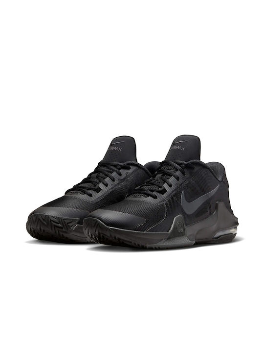 Nike Air Max Impact 4 Χαμηλά Μπασκετικά Παπούτσια Black / Off Noir / Anthracite
