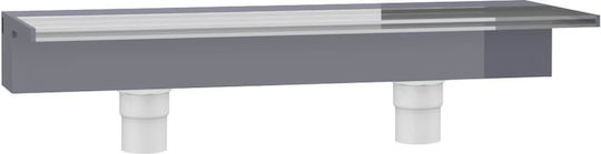 vidaXL Poolzubehör mit LED-Beleuchtung 8x60x21cm Gray