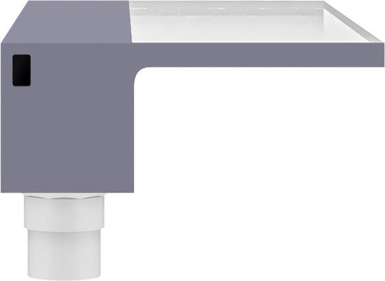 vidaXL Poolzubehör mit LED-Beleuchtung 8x60x21cm Gray