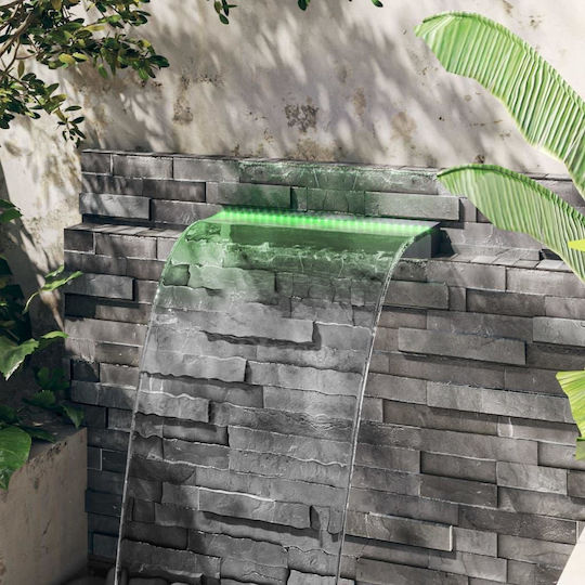 vidaXL Poolzubehör mit LED-Beleuchtung 8x60x21cm Gray