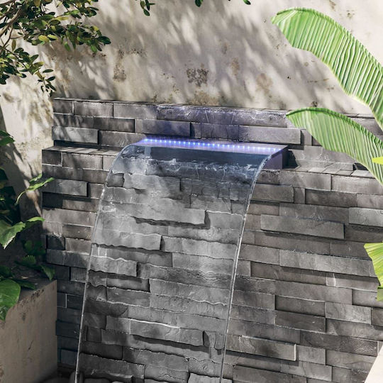 vidaXL Poolzubehör mit LED-Beleuchtung 8x60x21cm Gray