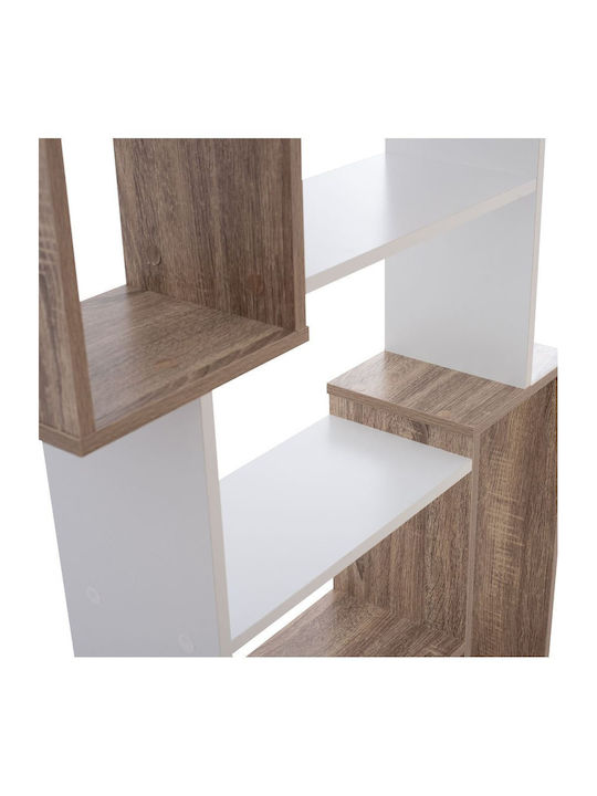 Bookcase Shay White 85x22x140cm