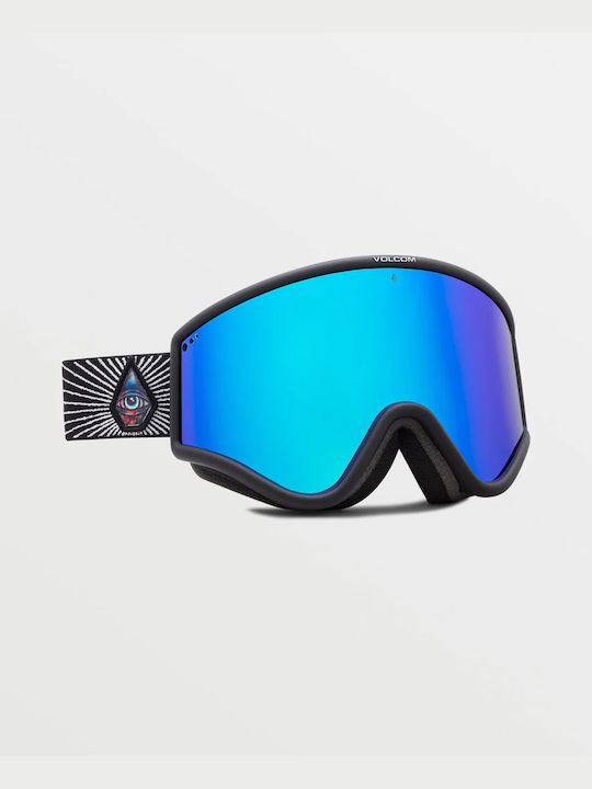 Volcom YAE Jamie Lynn Μάσκα Σκι & Snowboard Ενηλίκων με Φακό Καθρέπτη Bluc/Blue Chrome