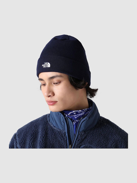 Knitted Beanie Cap Navy Blue