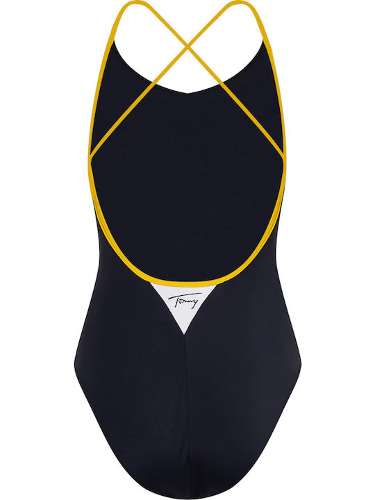 One Piece Swimsuit Navy Blue
