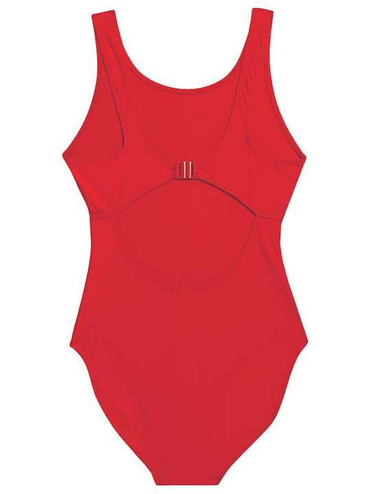 4F One-Piece Swimsuit Red