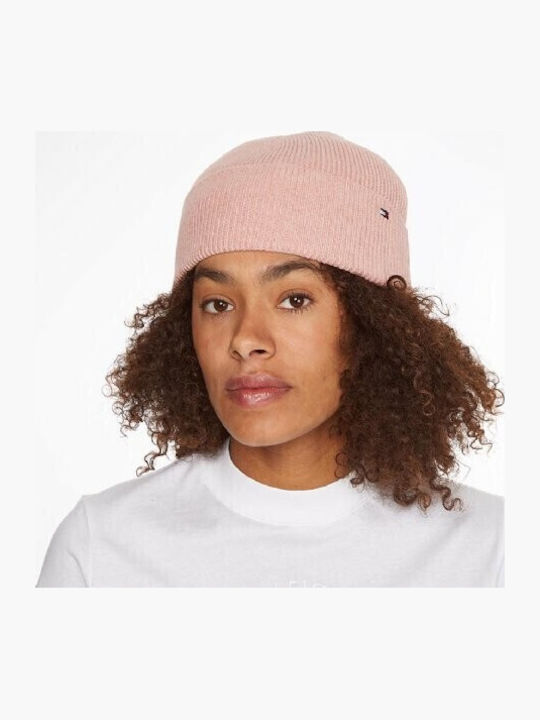 Knitted Beanie Cap Pink