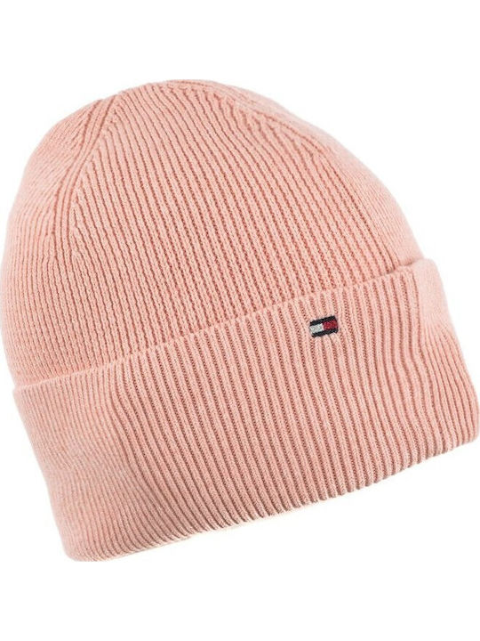 Knitted Beanie Cap Pink