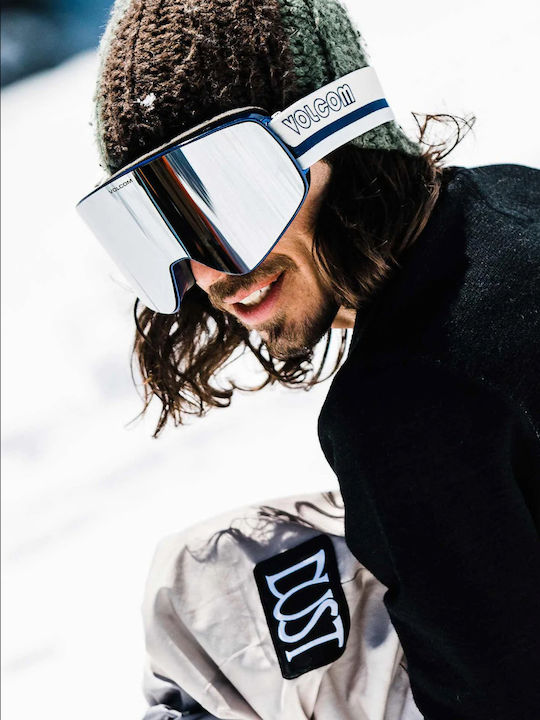 Volcom Odyssey Μάσκα Σκι & Snowboard Ενηλίκων Μπλε με Φακό Φιμέ σε Γκρι Χρώμα