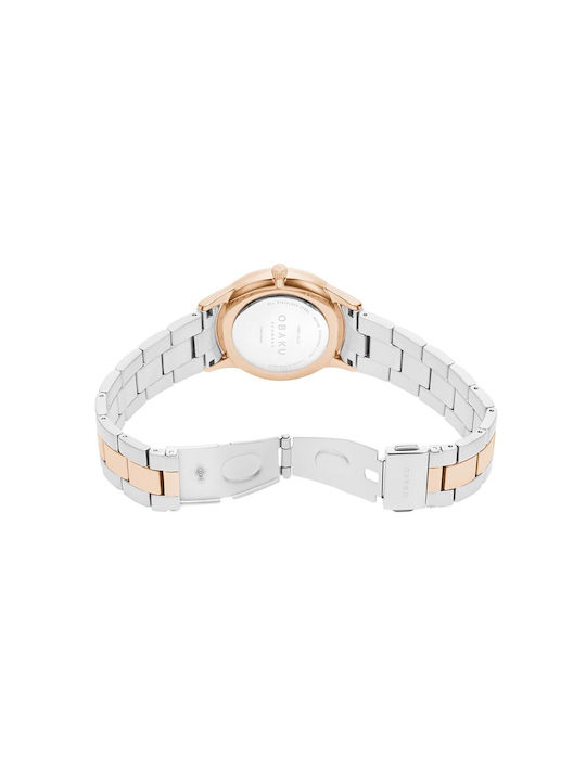 Obaku Lyng Lille Bloom Watch with Metal Bracelet