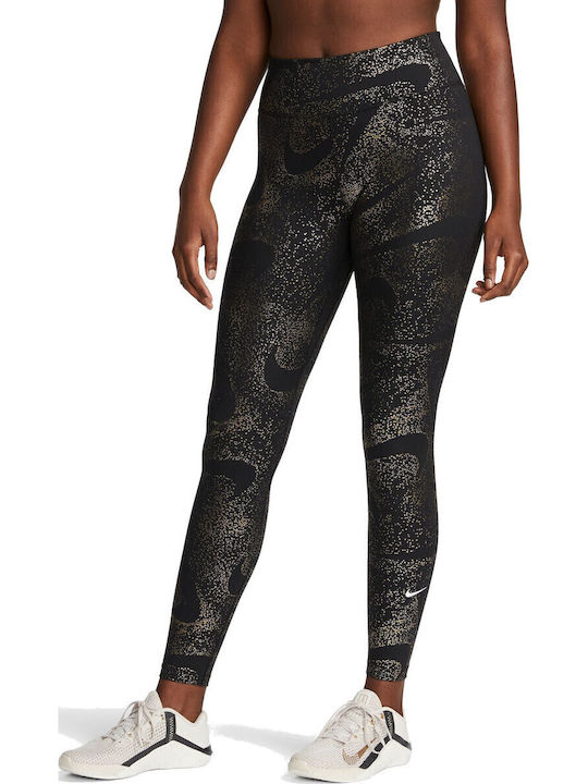 One Women's Long Training Legging High Waisted Dri-Fit Black