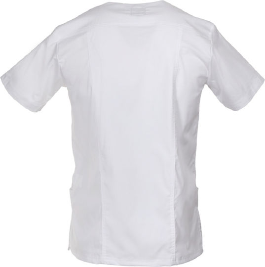 Be Unique Victor Men's White Medical Blouse Cotton and Polyester