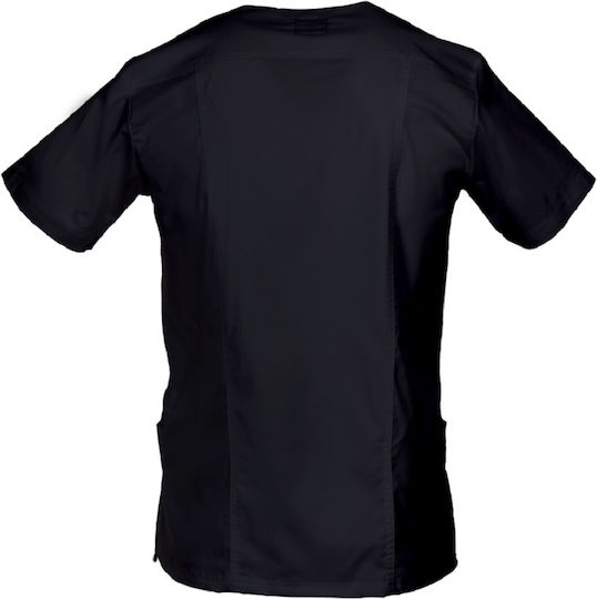 Be Unique Victor Men's Black Medical Blouse Cotton and Polyester