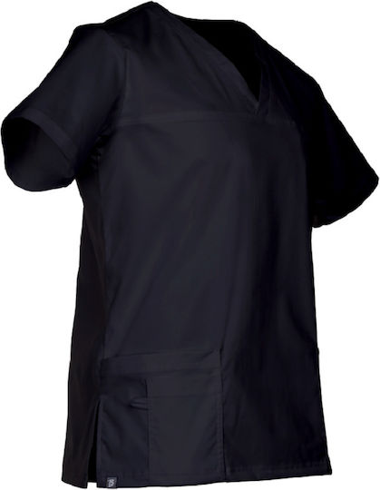 Be Unique Victor Men's Black Medical Blouse Cotton and Polyester