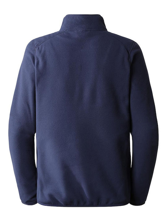 The North Face Ανδρική Μπλούζα με Φερμουάρ Μακρυμάνικη Μπλε