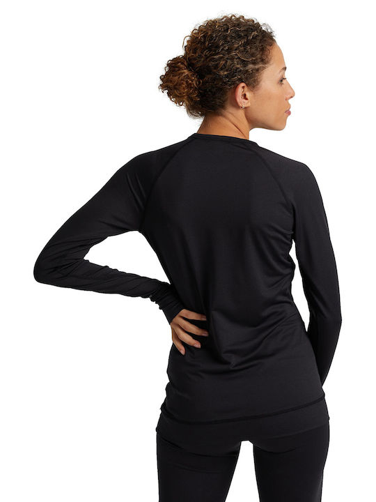 Burton X Crew Sweater Bluza termica pentru femei cu maneci lungi Negru