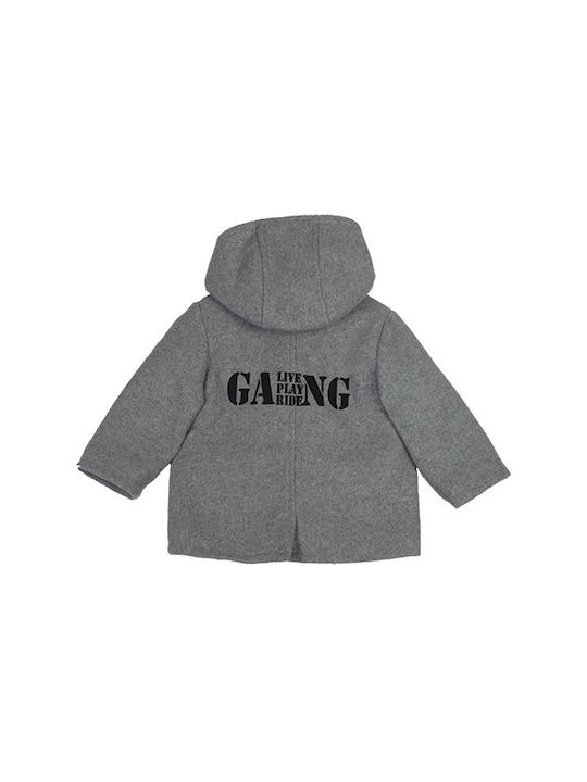 Gang Kids Coat short with Lining & Protection Hood Gray