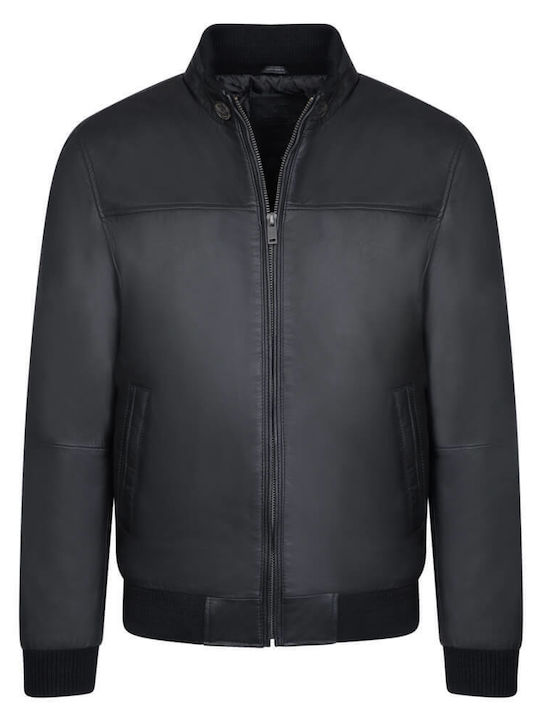 Prince Oliver Herren Winter Jacke Bomber Schwarz