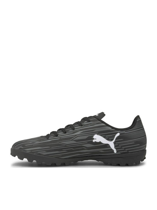 PUMA Rapido III Football Shoes with Molded Cleats Black / White / Castlerock