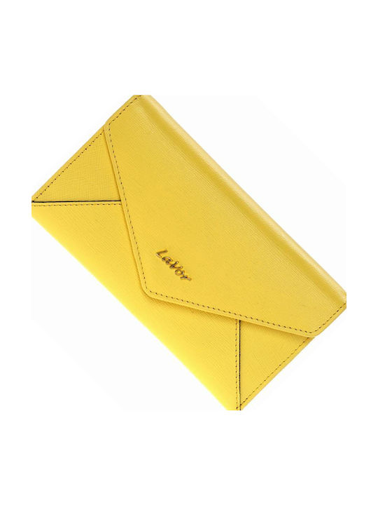Large Leather Women's Wallet with RFID Light Blue