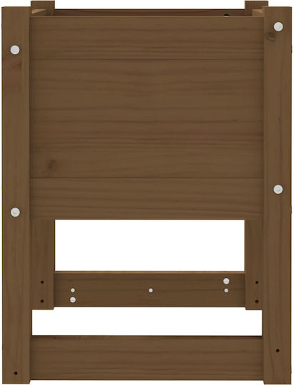 vidaXL Set 2 Planters Wooden Brown