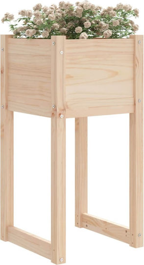 vidaXL Set of 2 Wooden Planter Boxes Brown 40cm