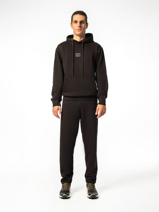 Sweatshirt mit Kapuze Schwarz