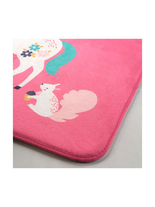 Licorne Παιδικό Χαλί Μονόκερος Φούξια 45x75cm