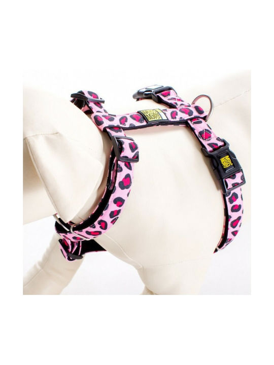 Max & Molly Dog Harness Leopard Pink Small 15mm x 41-52cm MM0027