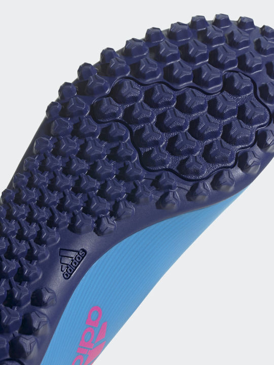 adidas X Speedflow.4 Pantofi de Fotbal cu talpă cu crampoane Sky Rush / Team Shock Pink / Legacy Indigo