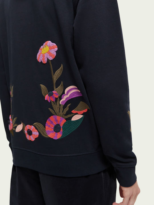 Felpa Sweatshirt with Hood Navy Blue