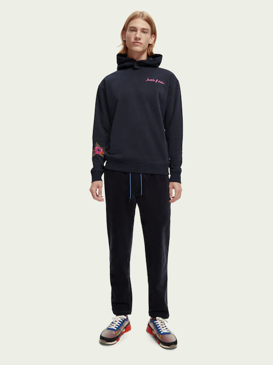 Felpa Sweatshirt with Hood Navy Blue