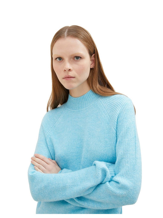 Damen Langarm Pullover Türkis