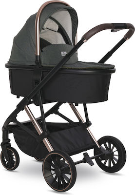 Lorelli Aria 3 in 1 Verstellbar 3 in 1 Baby Kinderwagen Geeignet für Neugeborene Grün 15kg