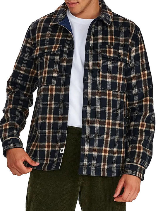 Μακρυμάνικo Overshirt σε Κανονική Γραμμή Καρό Incense