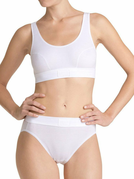 Double Comfort Tai Femeie Slip Alb